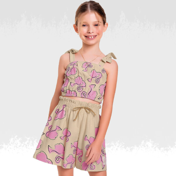 Conjunto Barbie Fashion Rosa & Nude - Image 2