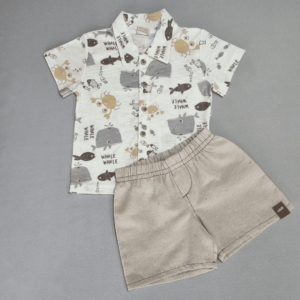 Conjunto Marinho Estiloso