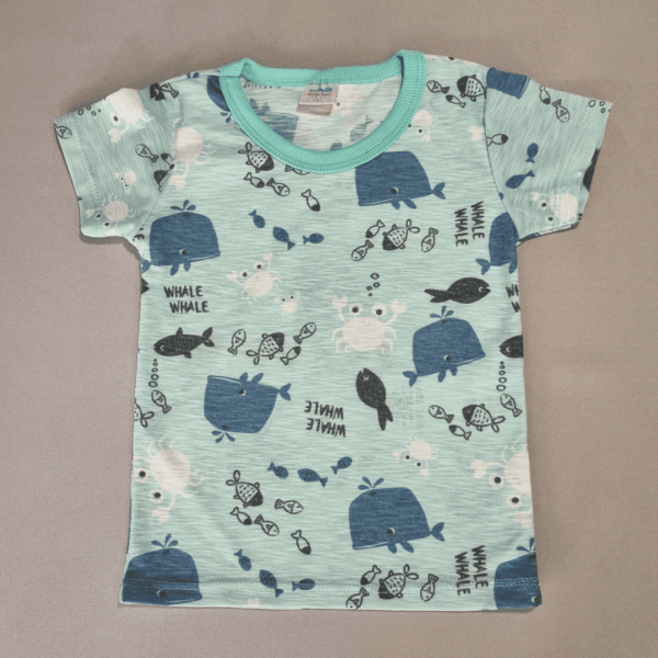 Jardineira Marinha Azul + Camiseta (com ajuste) - Image 2