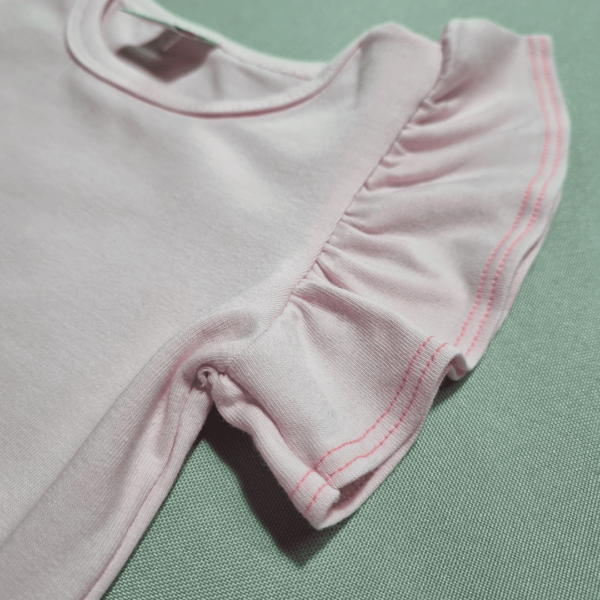 Conjunto Body + Jardineira Corações - Rosa - Image 4