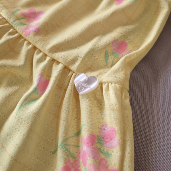 Conjunto Body Rosa + Saia Amarela Floral - Image 6