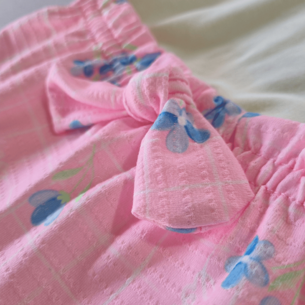 Conjunto Body Floral + Saia Rosa com Lacinho - Image 5