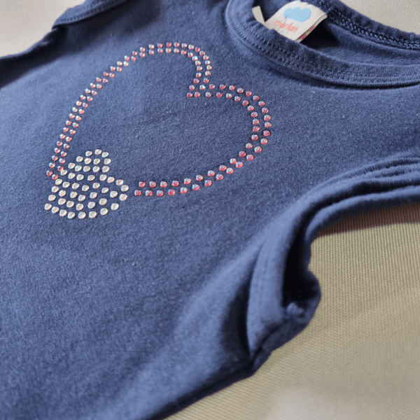 Conjunto Body Azul - Marinho + Saia Corações - Image 3