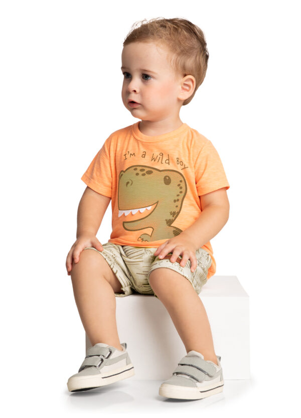 Conjunto Wild Dino (Laranja e Bege) - Image 2