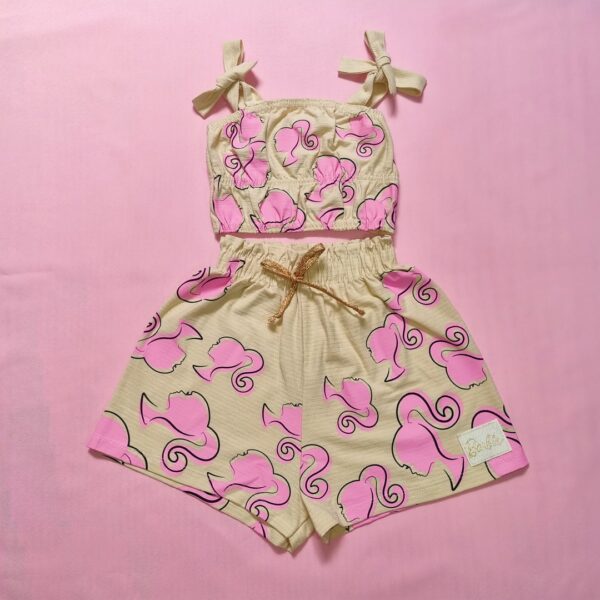 Conjunto Barbie Fashion Rosa & Nude