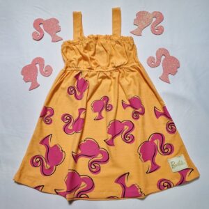 Vestido Barbie Laranja