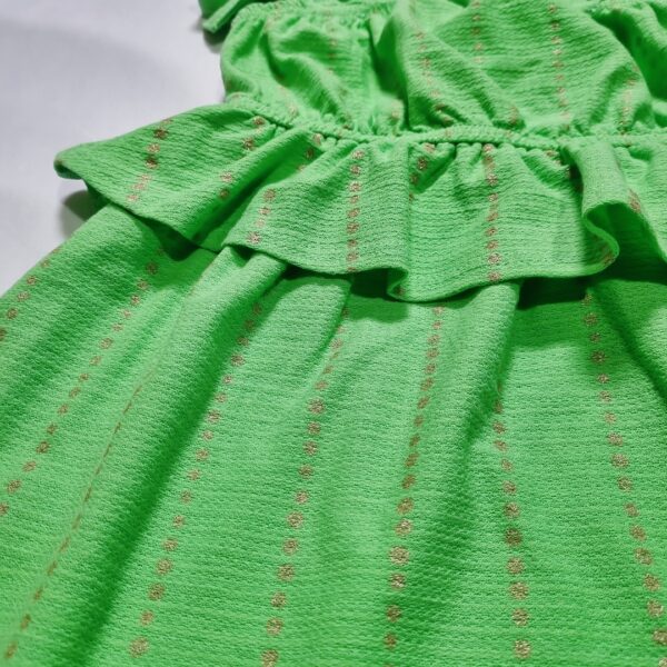 Vestido Verde Babado Alça Laço - Image 6