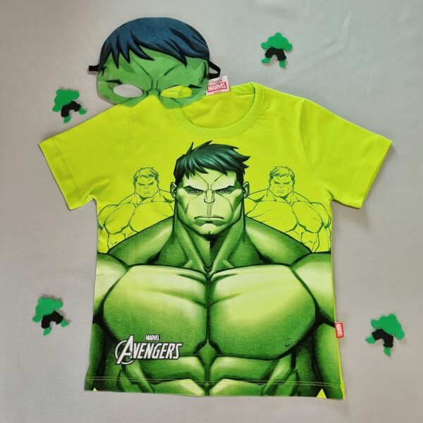 Camiseta Hulk com Máscara – Força dos Vingadores