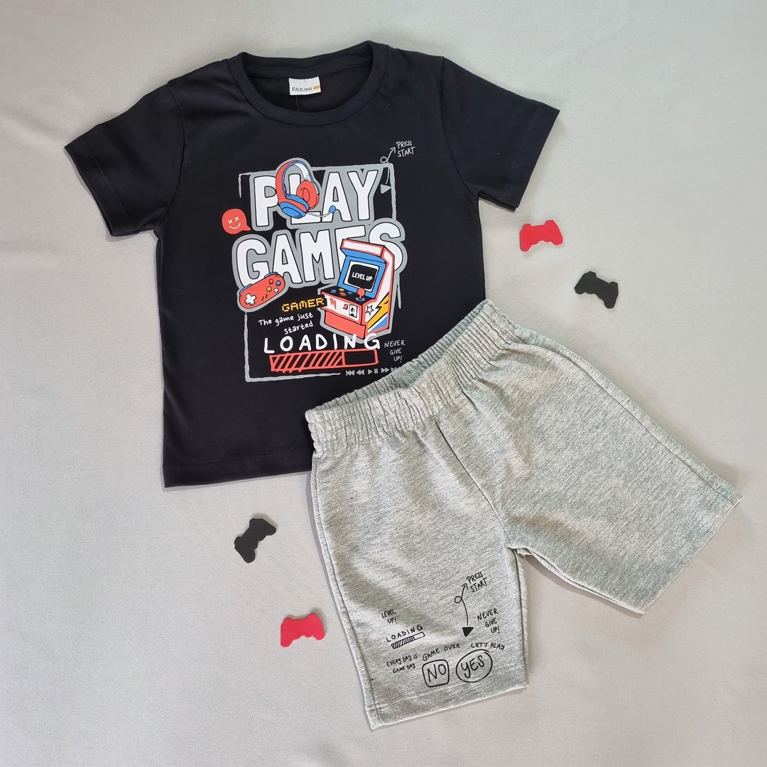 Conjunto Play Games 100% Algodão