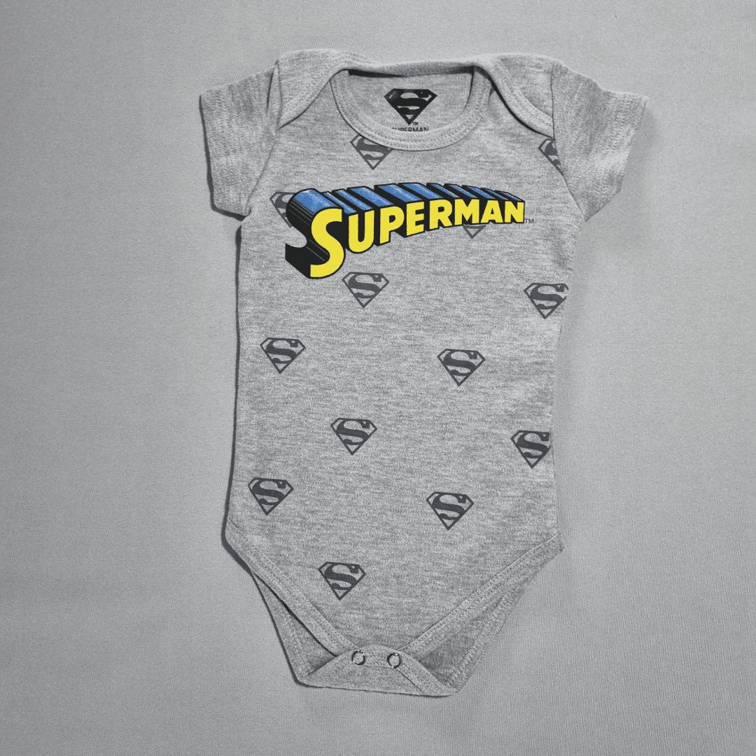 Body Superman Cinza | Encantos Únicos